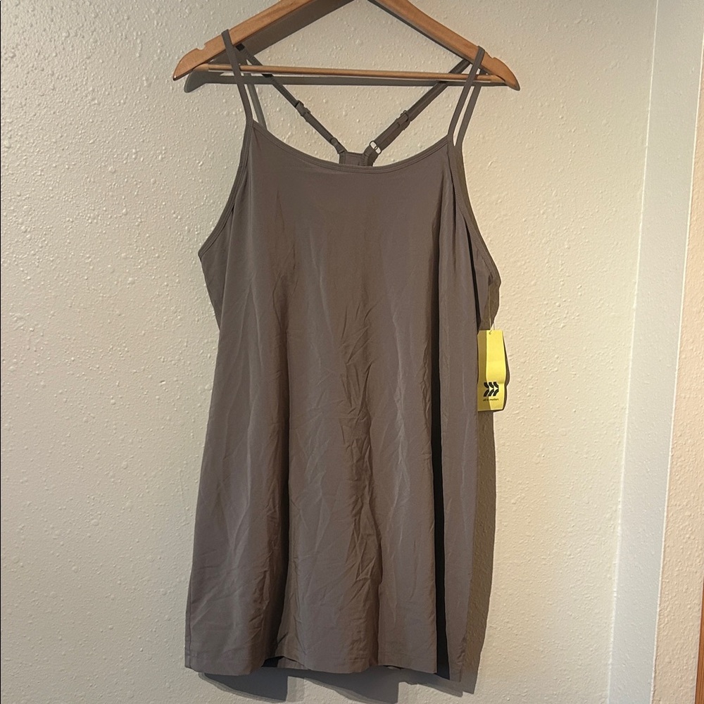 all in motion Taupe Strappy Slip Dress